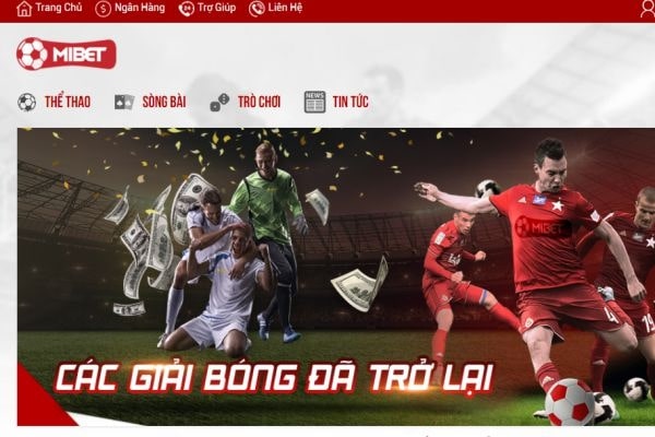 Giao diện nhà cái Mibet đẹp mắt